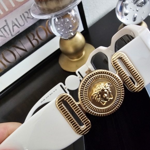 Versace Ivory Sunglasses with Grey Lenses - Picture 6 of 7